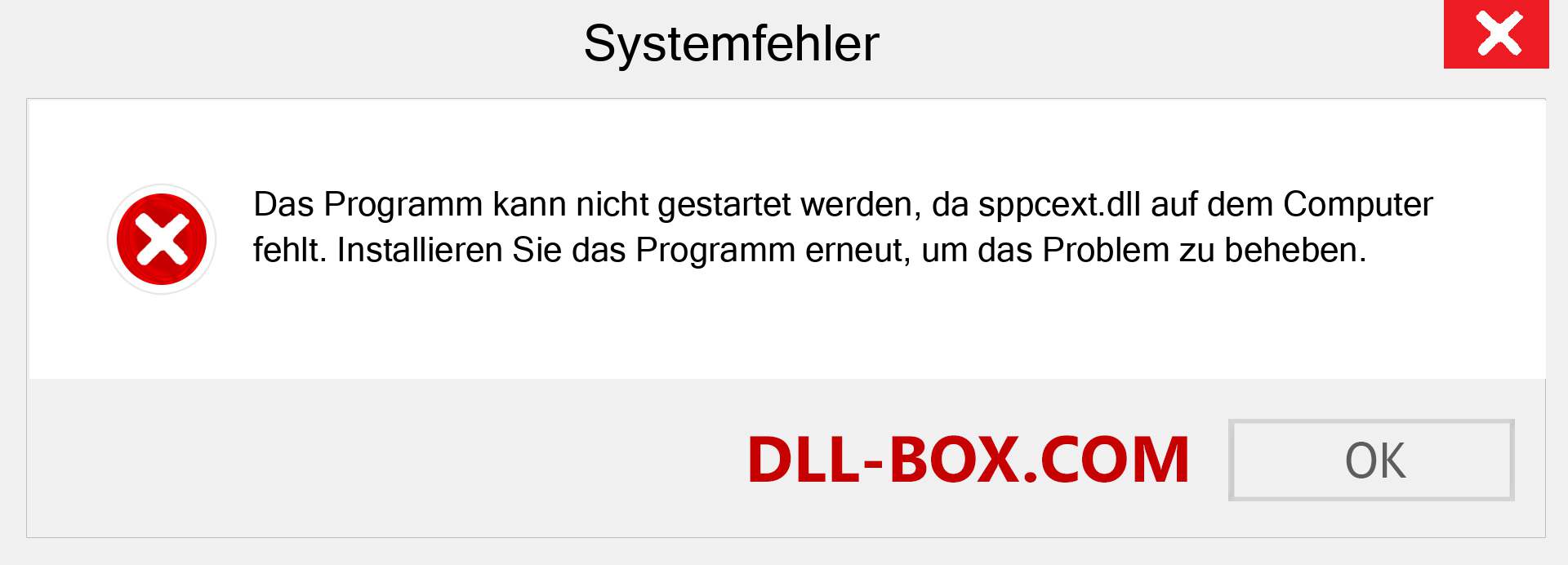 sppcext.dll-Datei fehlt?. Download für Windows 7, 8, 10 - Fix sppcext dll Missing Error unter Windows, Fotos, Bildern